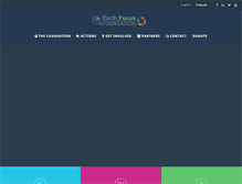 Tablet Screenshot of earthfocusfoundation.org
